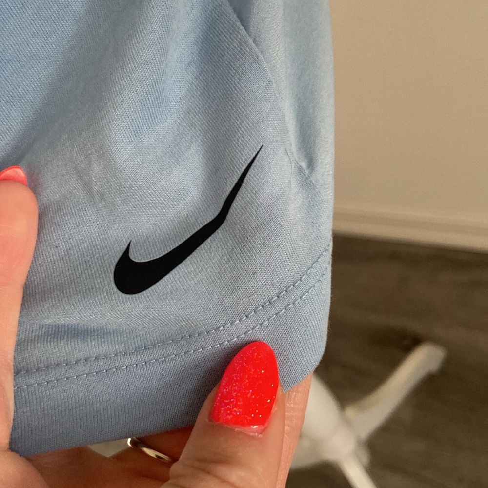 Nike arctic blue tank top athletic shirt racerback seamless mesh elastika small - Picture 6 of 16